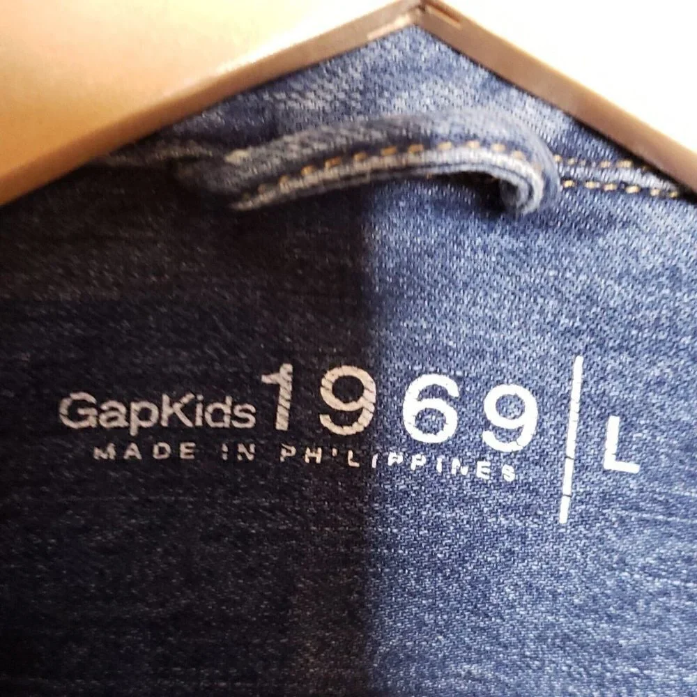 Gap Kids 1969 Girls Medium Wash Denim Jacket Large